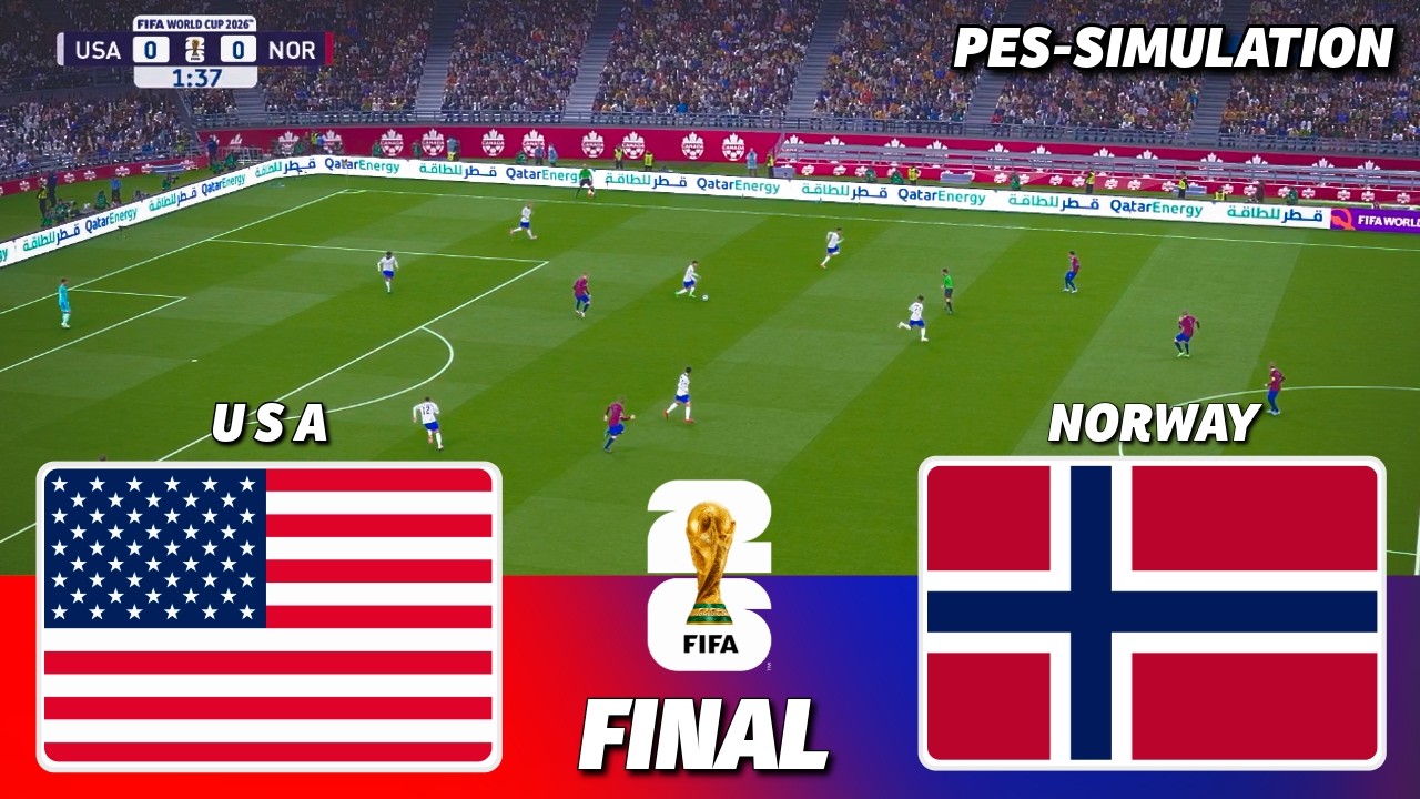 USA vs NORWAY | FIFA World Cup 2026 | Final | PES 21 Simulation