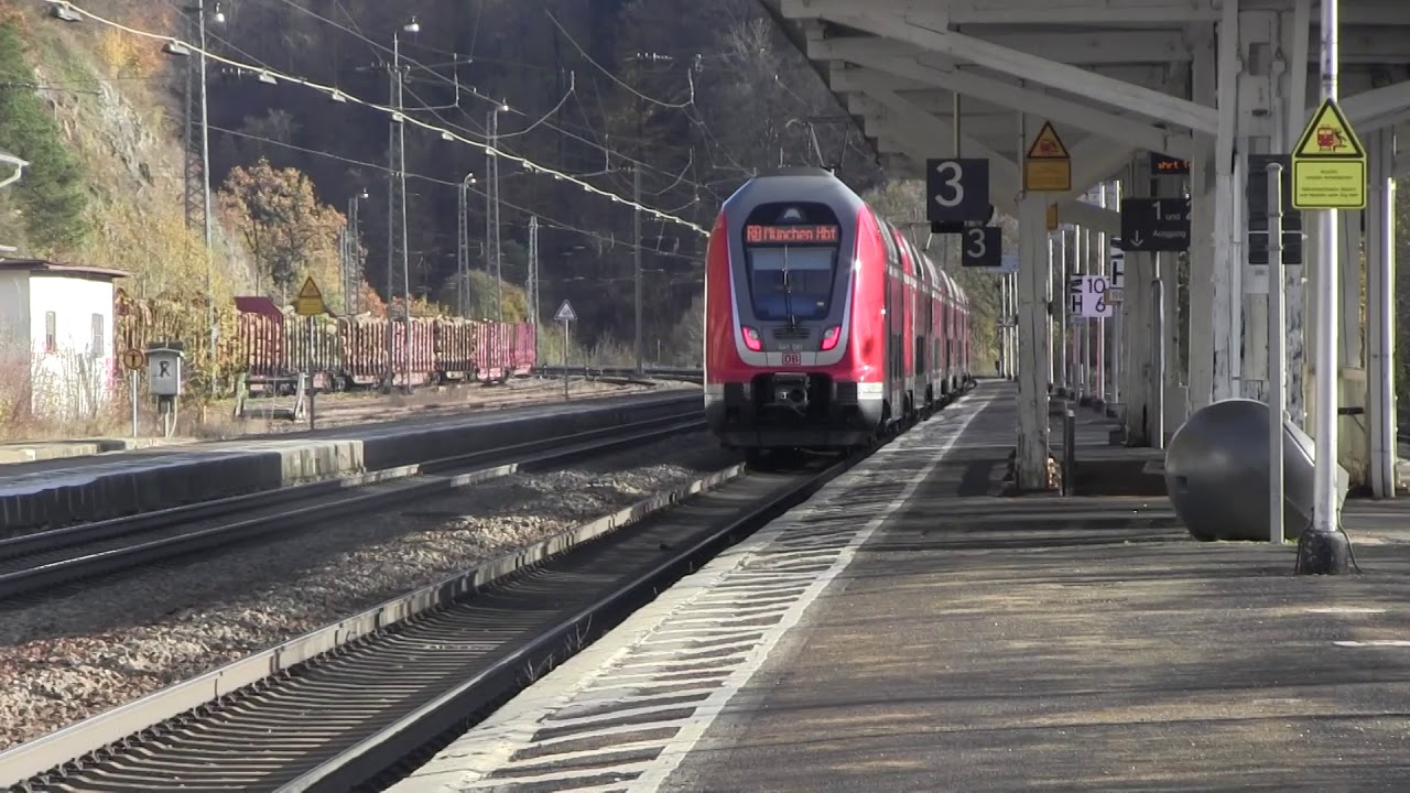 Eichstätt Bahnhof mit 5-fach-Traktion, Bombardier Twindexx, Rheincargo, DB-Vectron uvm. 02.11.2019
