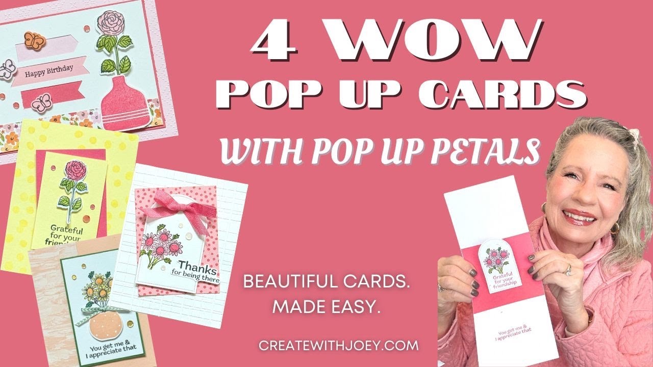 Pop Up Petals | 4 Wow Cards