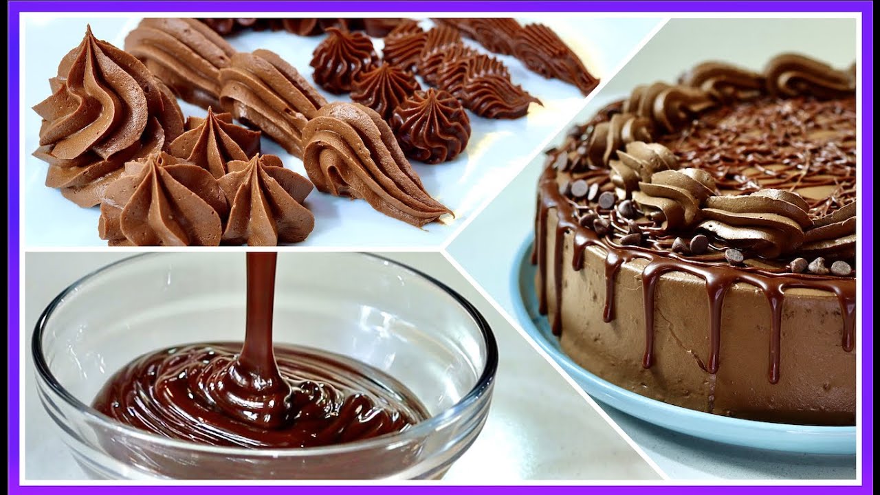 4 TIPOS DE GANACHE DE CHOCOLATE CON 1 SOLA RECETA!