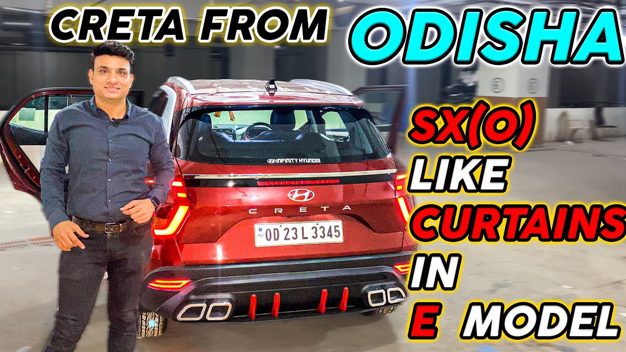 CRETA FROM ODISHA MODIFED WITH  SX(O) LIKE REAR CURTAINS & DOOR PANELS IN E MODEL || 📞9321811482