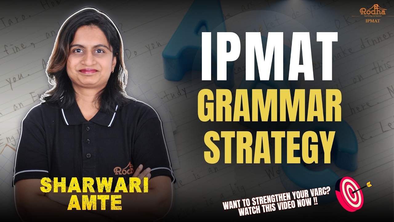 IPMAT Grammar Strategy Revealed 🧠| IPMAT 2026 | Sharwari Amte
