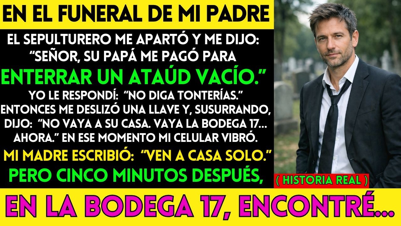 En el Funeral De mi Padre, EL SEPULTURERO me Susurró “Señor, ese ATAÚD está Vacío