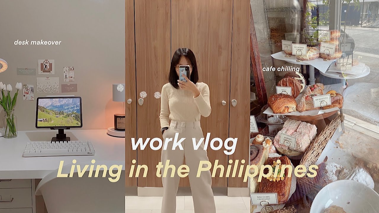vlog 👜✨| aesthetic desk makeover, 9-5 office life, work lunch picnic, kdrama after work weyatoons