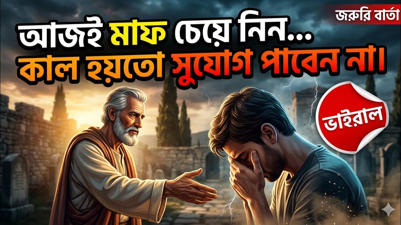আজই মাফ চেয়ে নিন… কাল হয়তো সুযোগ পাবেন না