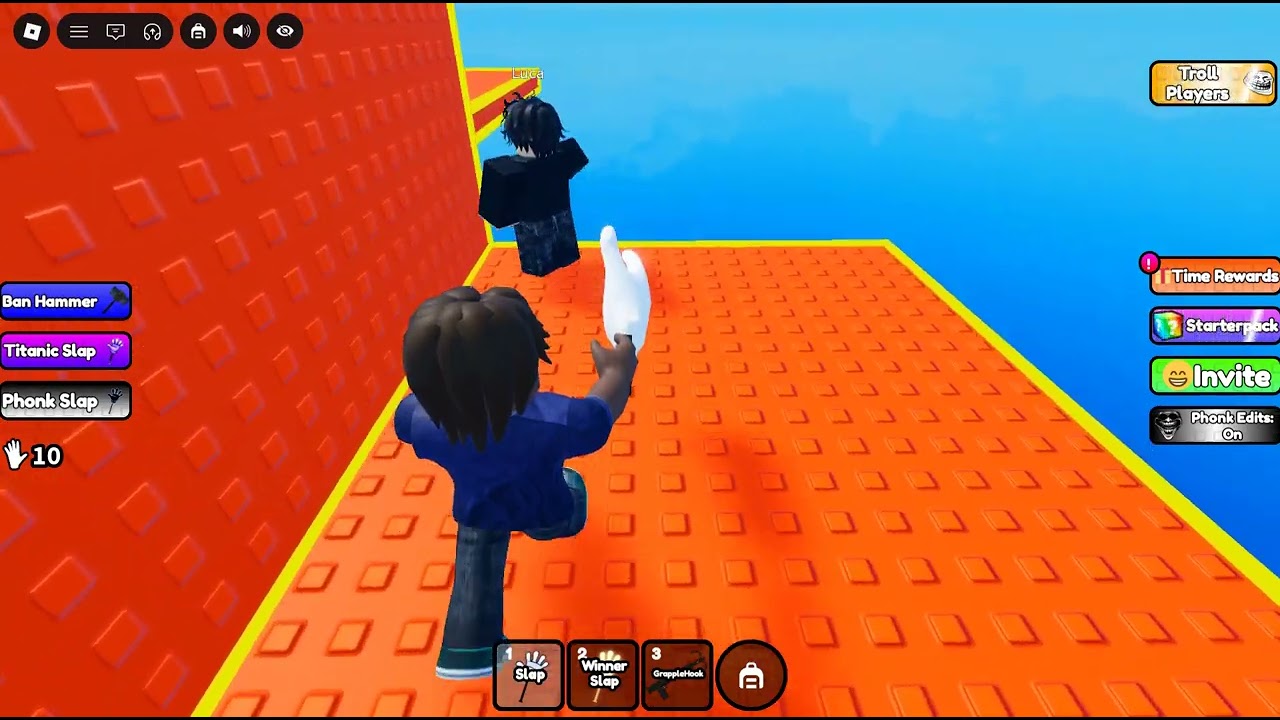 I have troling by slaping on roblox