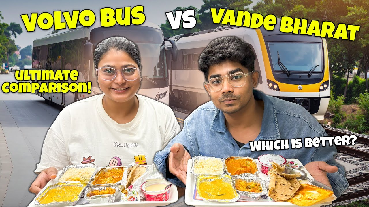Train vs Bus: Vande Bharat or Volvo Bus? Honest Comparison!😲Kolkata to Siliguri/NJP to Kolkata