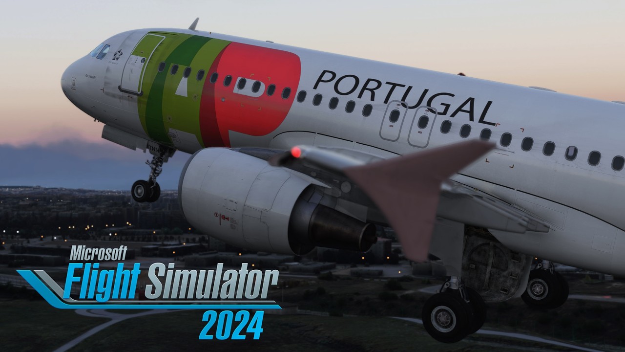 Flight Simulator 2024 + RTX 5090 | Lisbon to Porto | Airbus A320