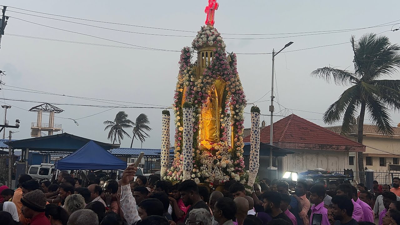 The first Saturday car procession for 2026 took place yesterday at the Velankanni Shrine Basilica.