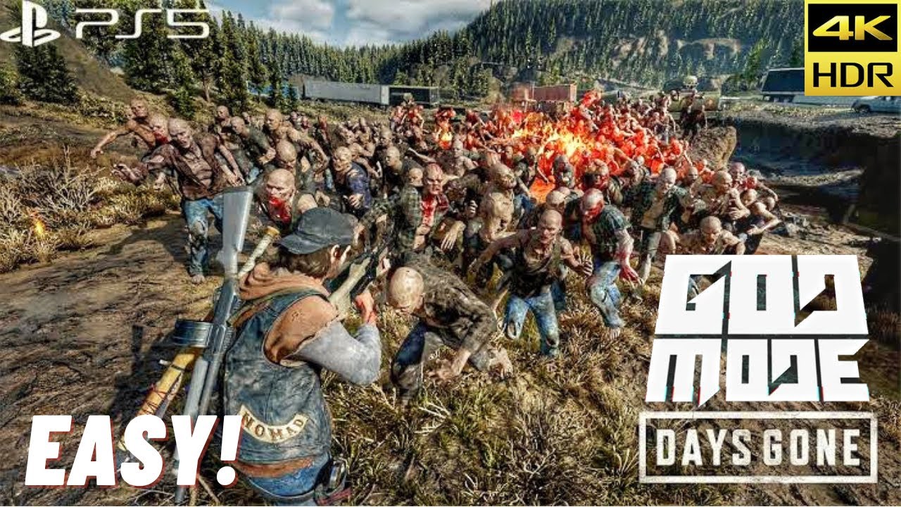 Days Gone 1000 Zombies vs Me Easy (Biggest Horde Battle)
