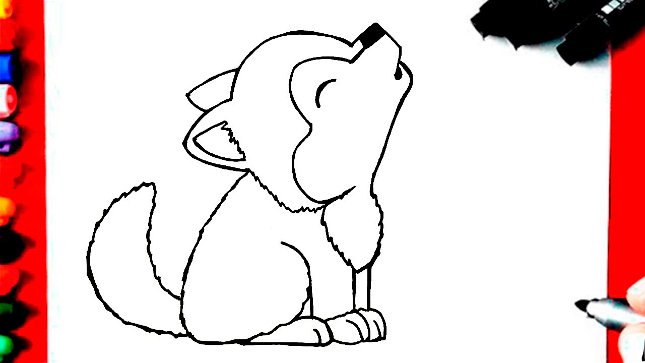 COMO Desenhar LOBO Fofinho super Fácil
