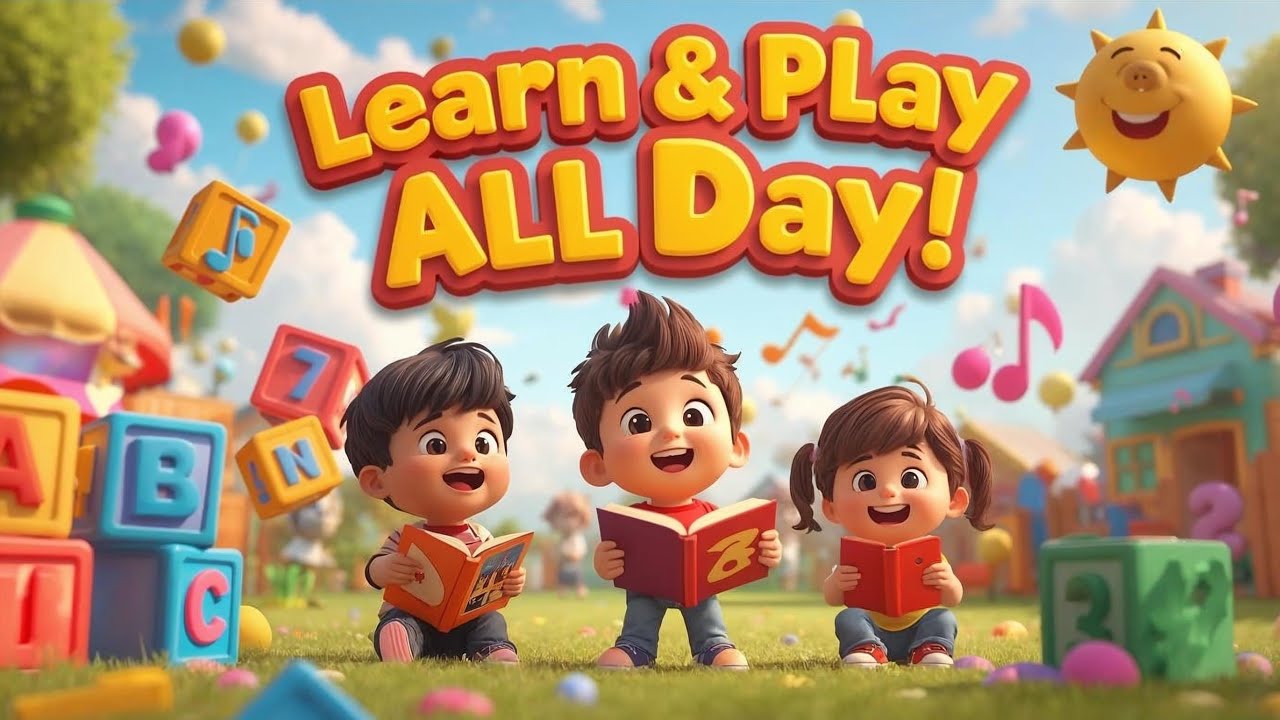 Learn and Play All Day | Fun Kids Song & Nursery Rhyme by ToonleyToon