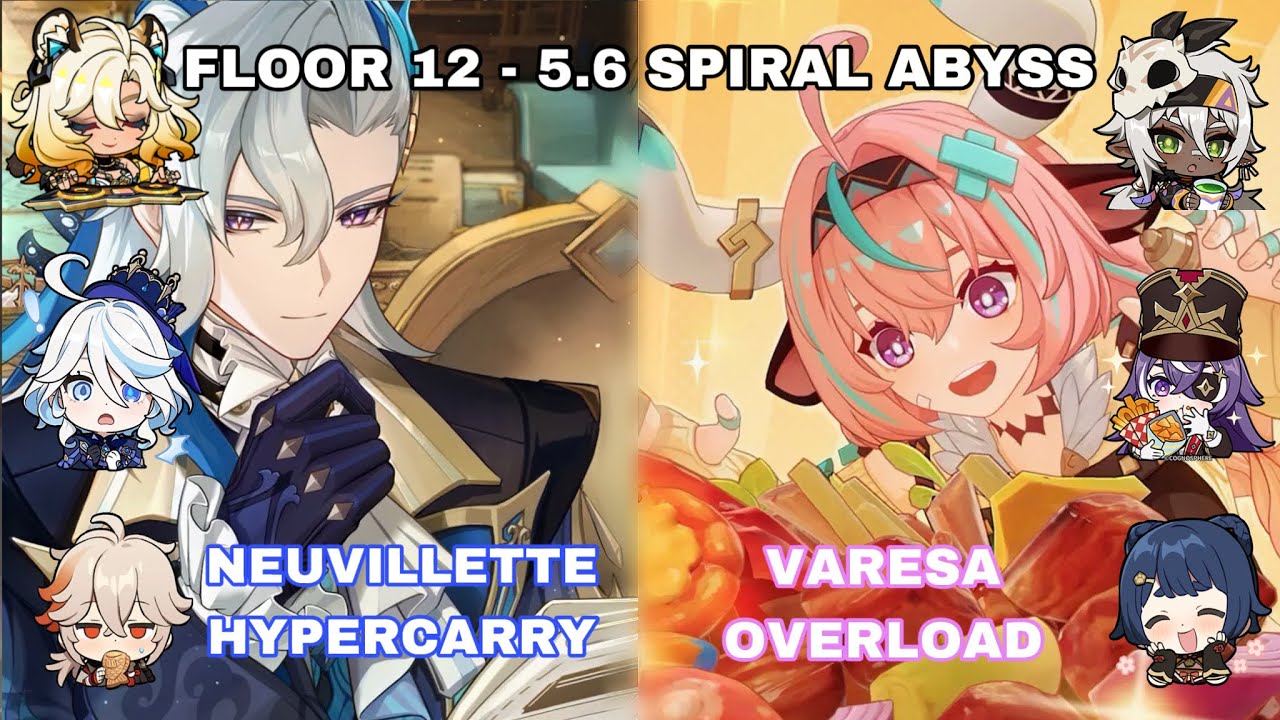 C0R0 Neuvillette Hypercarry & C0R0 Varesa Overload | 5.6 Spiral Abyss