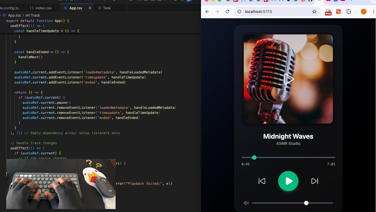 Watch Me Code a Music Player App | No Talking ASMR