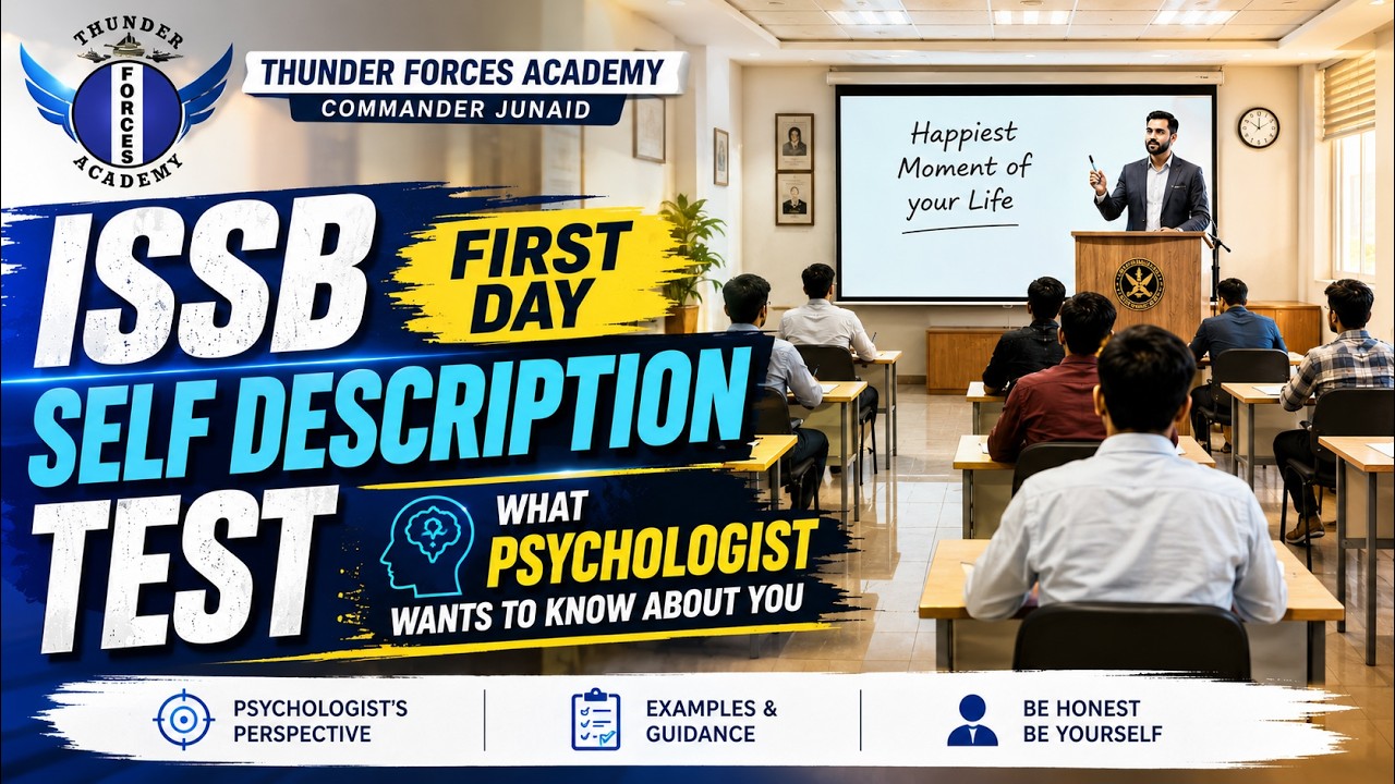 Self Description Test of Candidate on First Day of ISSB