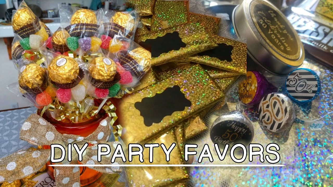 DIY Birthday Party Favor Ideas | 50th Birthday Giveaways