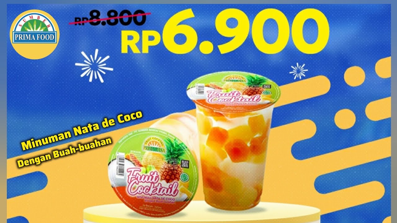 Prima Rasa Fruit Cocktail - Minuman Nata de Coco Dengan Buah-buahan | Product Review
