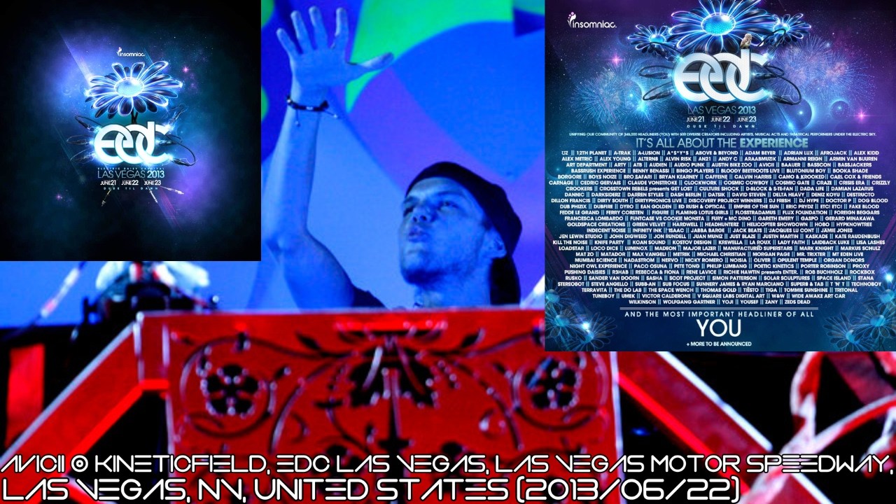 Avicii @ kineticFIELD, EDC Las Vegas, Las Vegas Motor Speedway, NV, United States (2013/06/22)