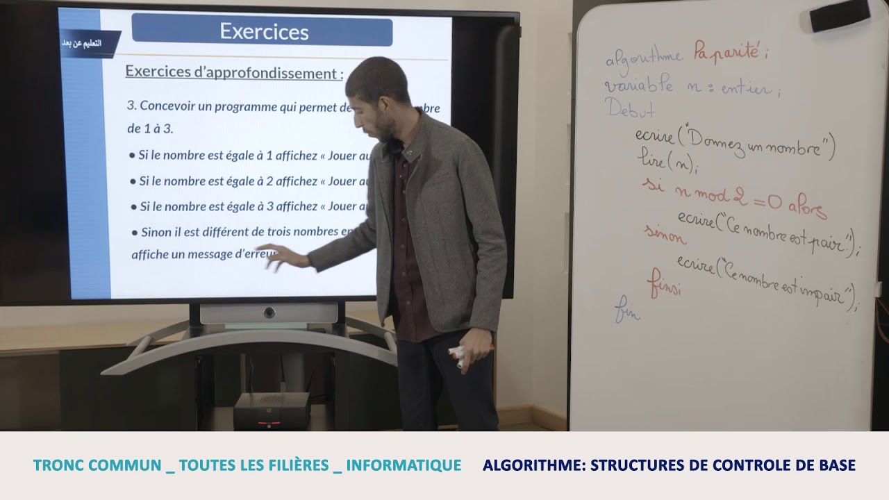 Informatique Tronc Commun: Algorithme structure de Contrôle de  base 2