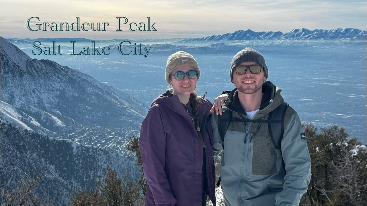 HIKING TO GRANDEUR PEAK. SALT LAKE CITY.