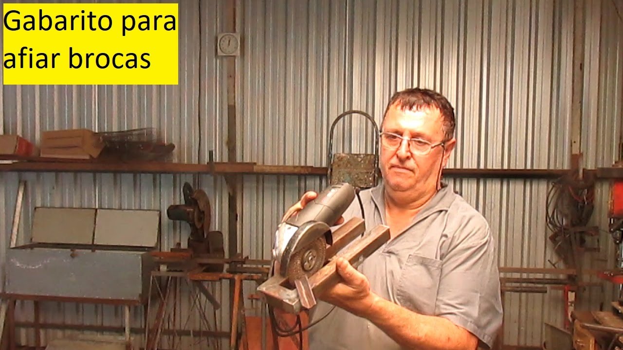 Gabarito para afiar brocas