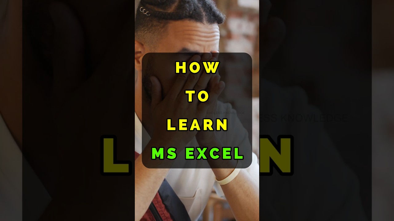 How to learn Microsoft excel in Tamil #excel #tips #microsoft #msoffice #endlessknowledge