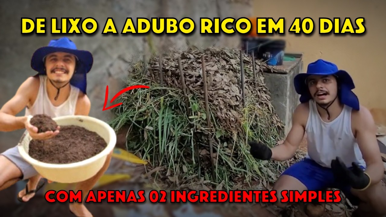 Mini Composteira com o que Tem no Quintal – 2 Ingredientes que Todo Mundo Tem!