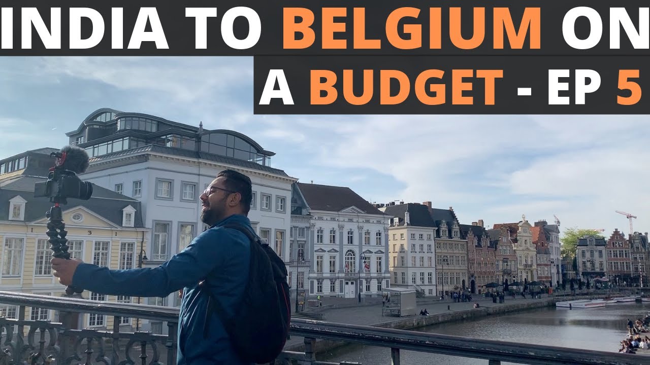 Train Journey to BEAUTIFUL city Ghent - Belgium's Pretty Cities - Ep 5 - Traveling Desi's Belgium