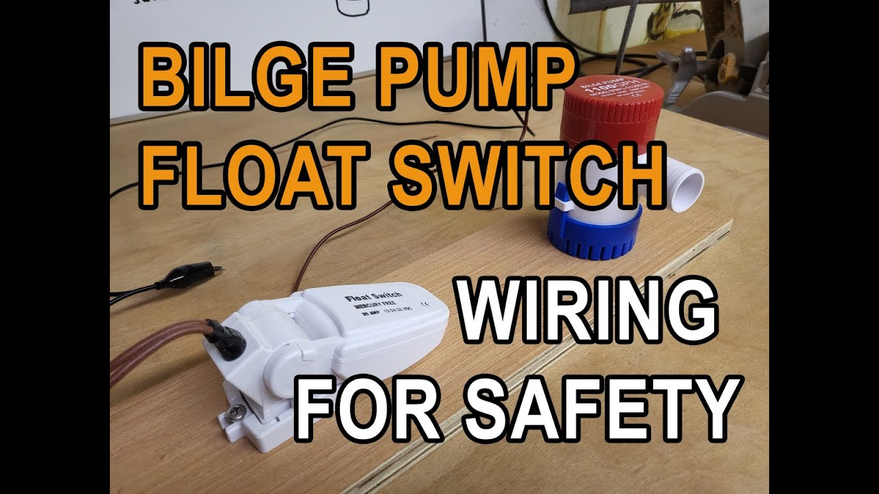 How to wire a bilge pump? We show how to wire a 12V bilge pump float switch with a manual override.