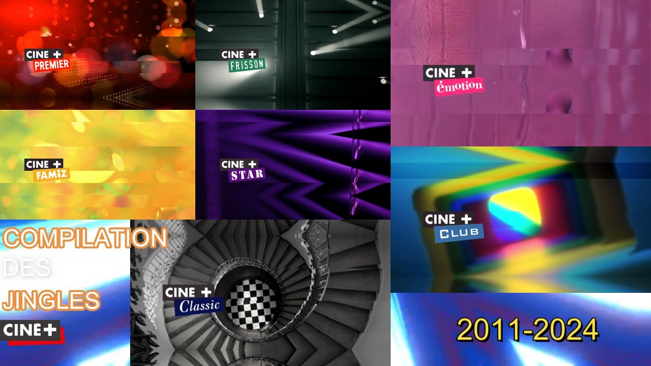 Compilation des jingles Ciné+ de 2011-2024