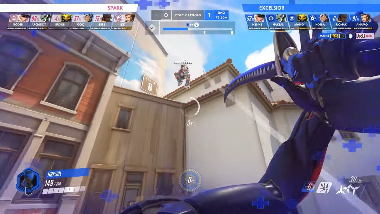 HAKSAL GENJI POV | New York Excelsior vs Hangzhou Spark | OWL S3 Summer Showdown
