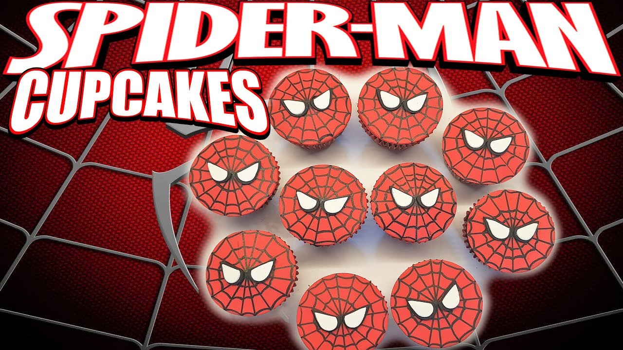 COMO HACER CUPCAKES SPIDERMAN |HOW TO MAKE SPIDERMAN CUPCAKES