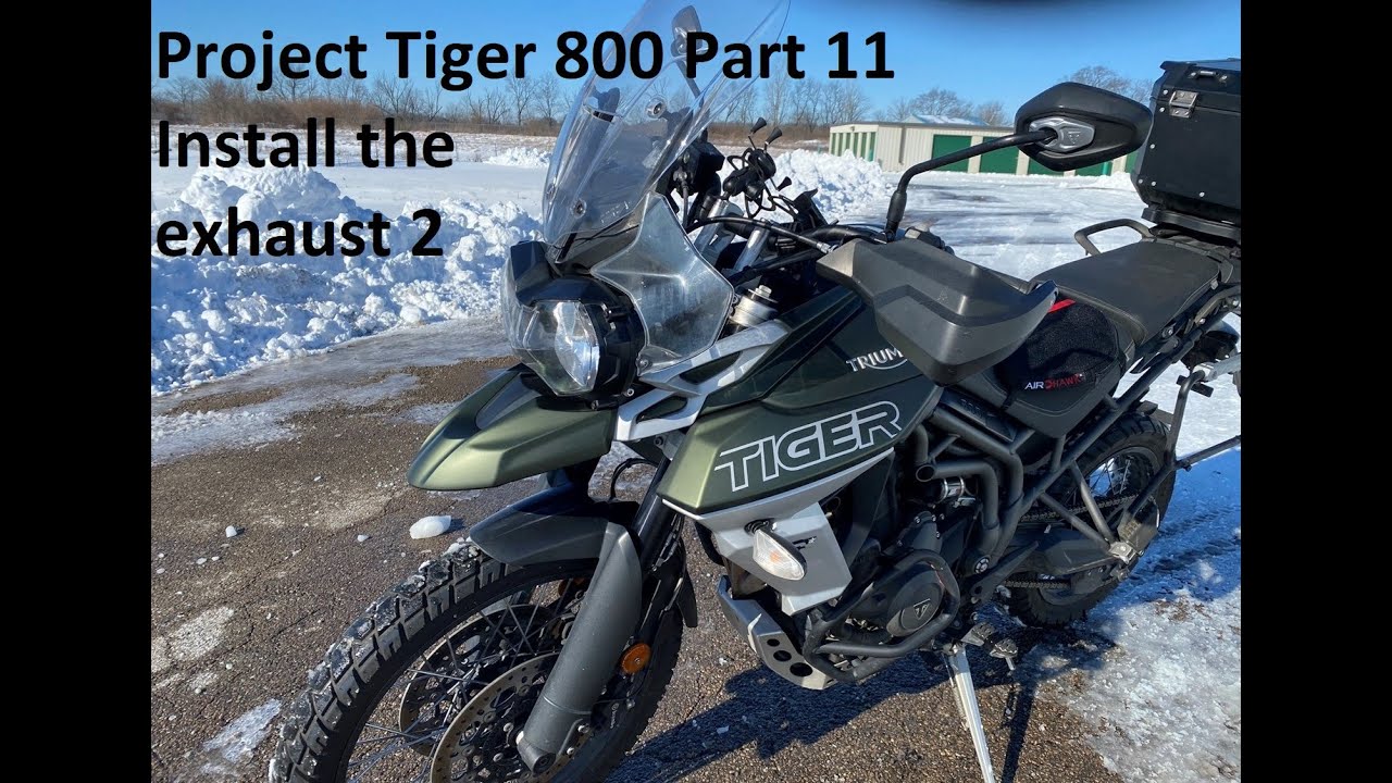 Project Tiger 800 Part 11: Installing the Exhaust muffler