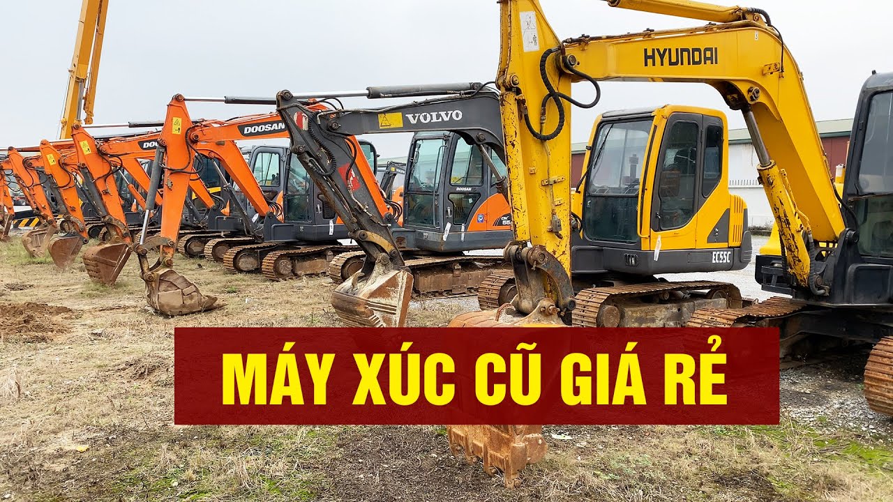 Bán Máy Xúc Cũ Cửa Tiền Thấp -  Liên hệ 0989.836.552