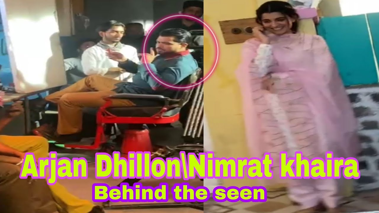 Arjan Dhillon and Nimrat khaira behind the scen||ki karde je#nimratkhaira #Punjabisong#arjandhillon