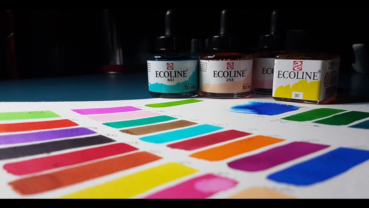 Acuarelas liquidas Ecoline
