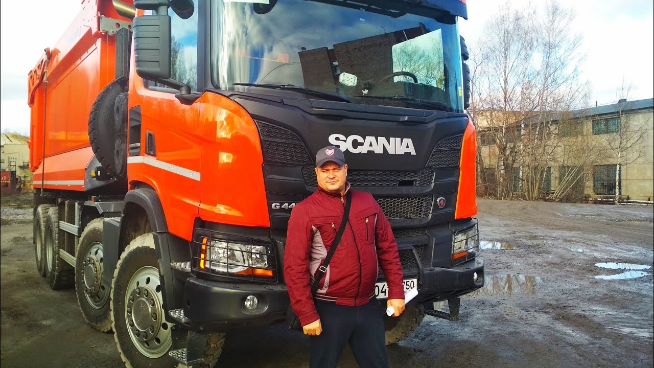 Испытания Scania Heavy Tipper G440 в работе  (часть 1)Самосвал