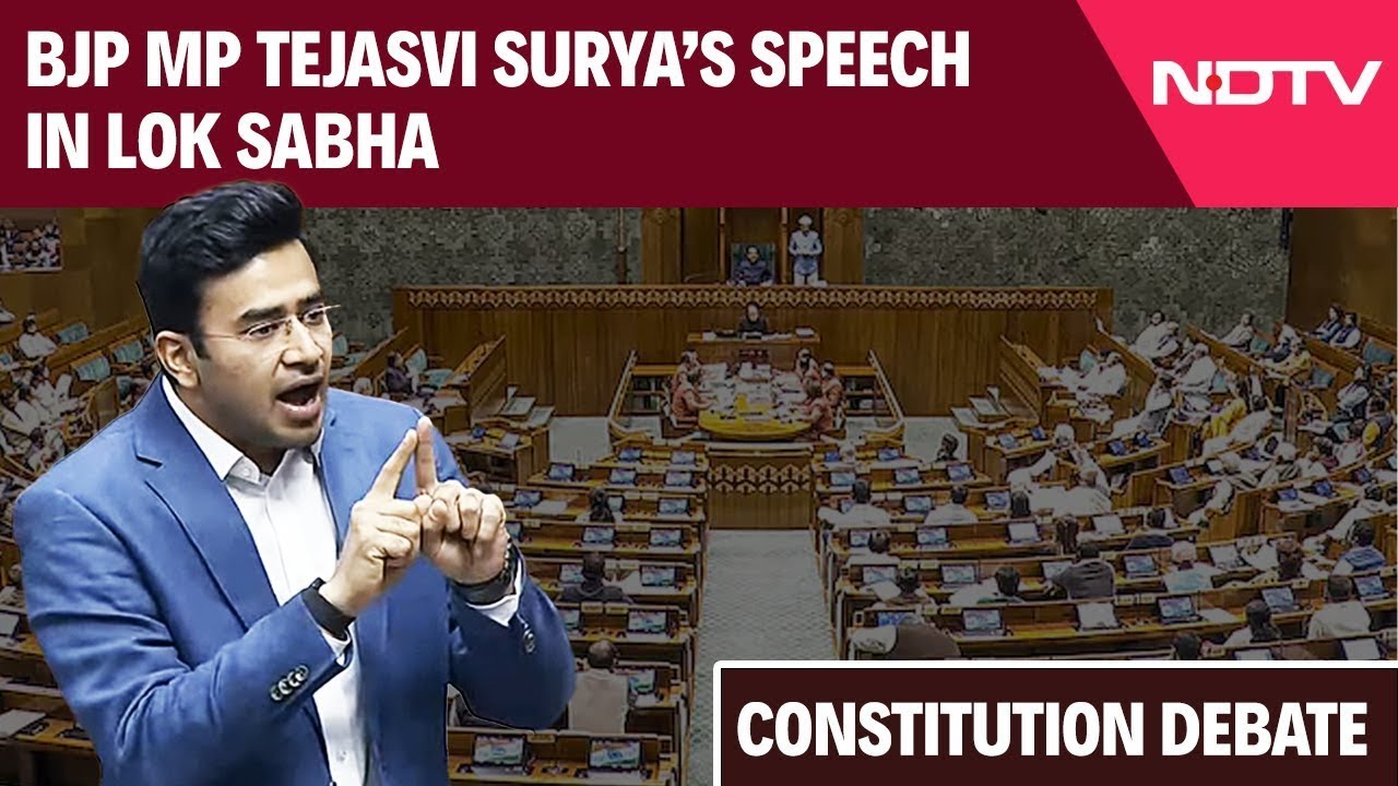 Parliament Speech | Tejasvi Surya's Speech In Lok Sabha On The Constitution's Journey Of 75 Years