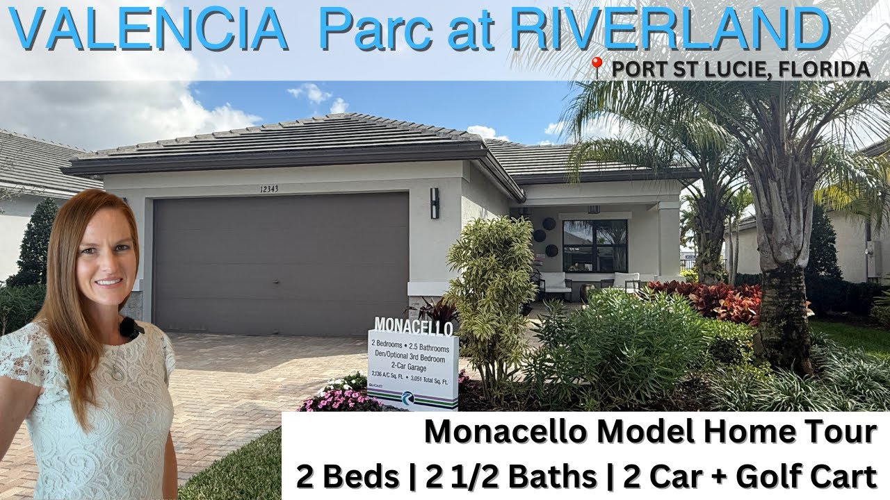 Monacella Model Tour - Valencia Parc at Riverland | GL Homes Port St Lucie Florida