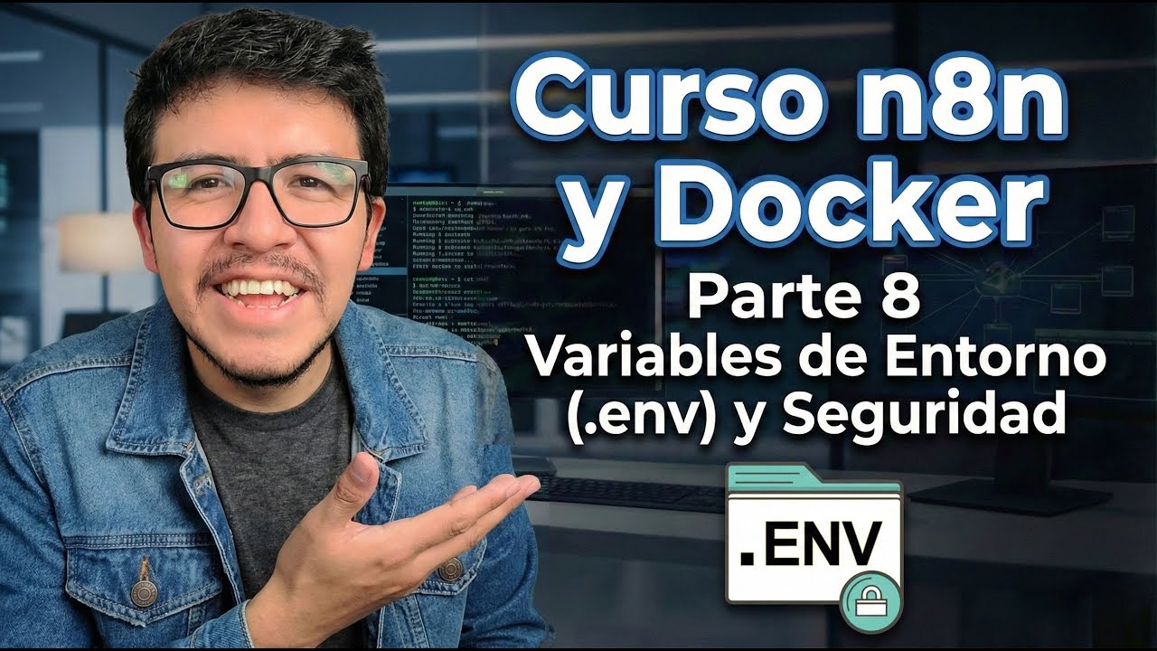Curso n8n y Docker 2026  Parte 8 Hardening, Variables de Entorno (.env) y Seguridad 🔐🐳