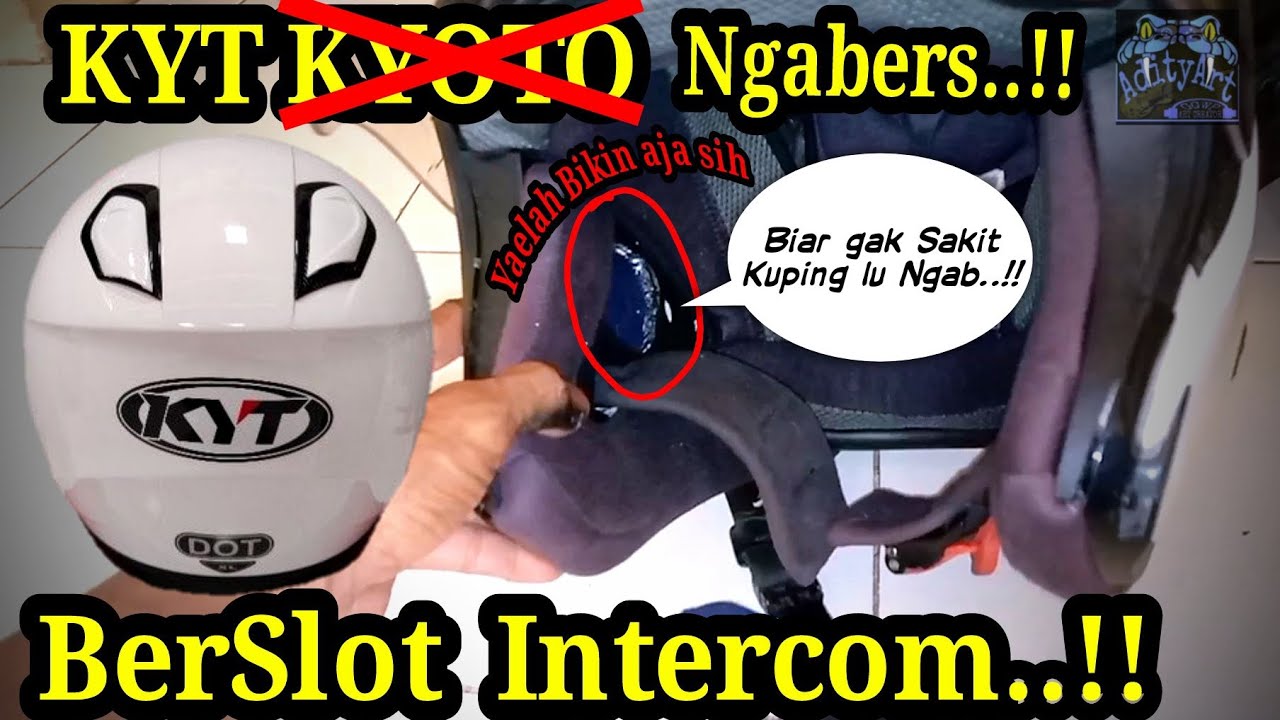 Gampang, Tutorial Membuat Fitur Slot Intercom di Helm KYT Kyoto | Auto Siap Jadi Ngabers 🗿🗿🗿