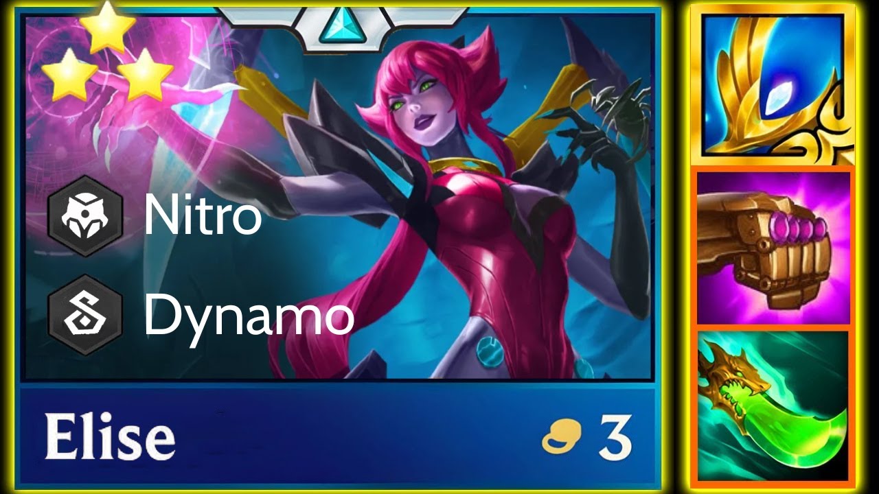 Elise Reroll - 4 Nitro ft 4 Dynamo !⭐⭐⭐ | TFT  Cyber City