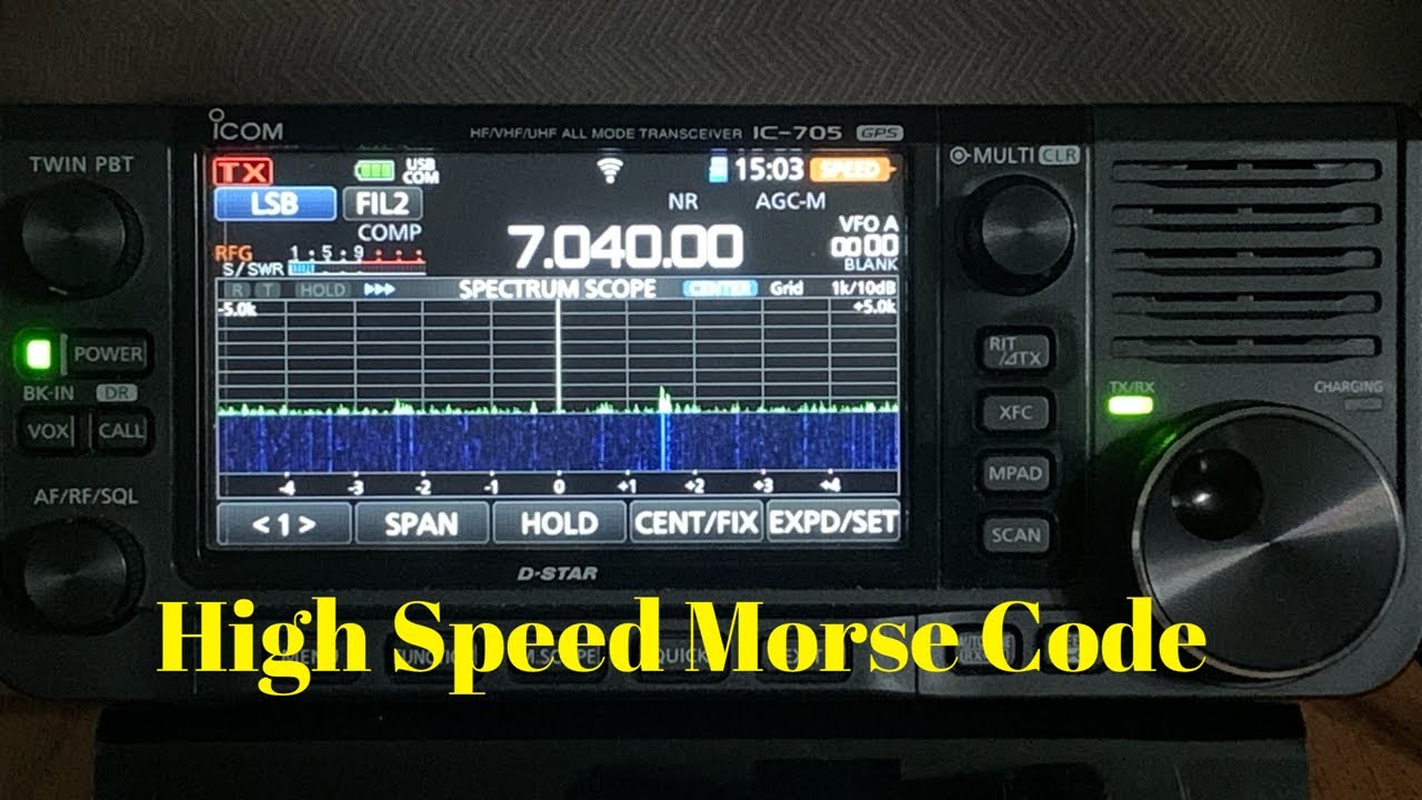High Speed Morse Code with the Icom 705