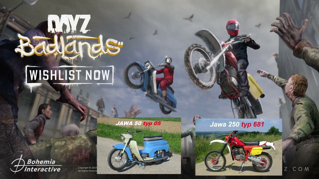 DayZ motocykle JANA czyli Jawa 50 i Jawa 250