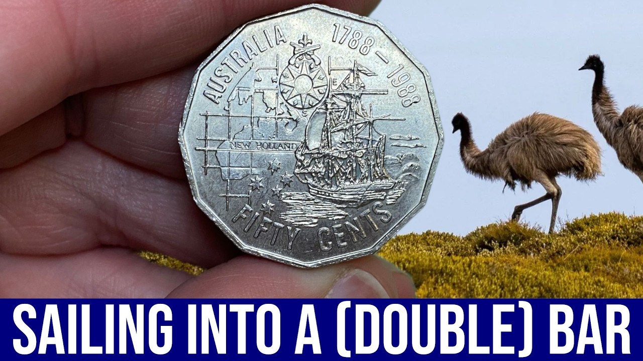 Discovering a gorgeous 46 year old error coin! | Australian 50c coin roll hunt