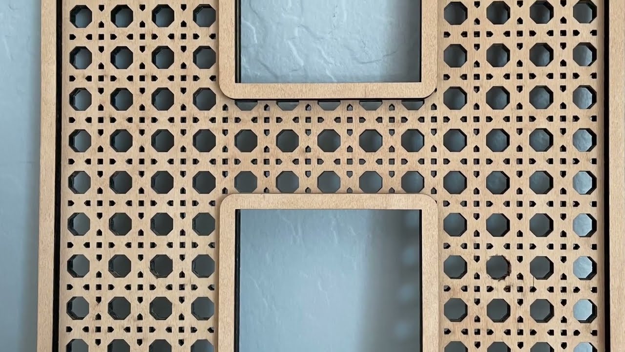 DIY how to add a rattan pattern to a letter (or shape)/ rattan letter/ boho letters/