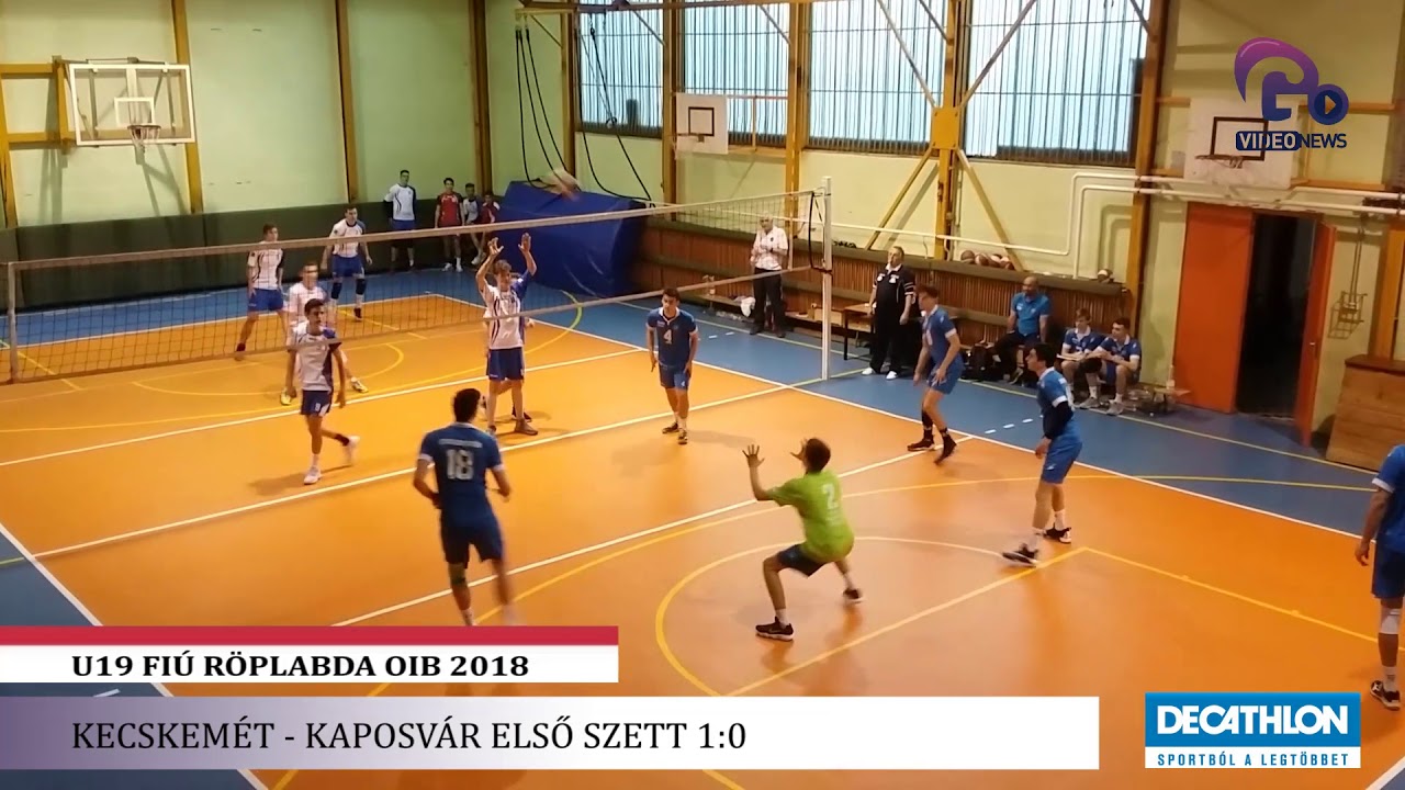 OIB U19 Fiú Röplabda - Kecskemét - Kaposvár első szett 1:0