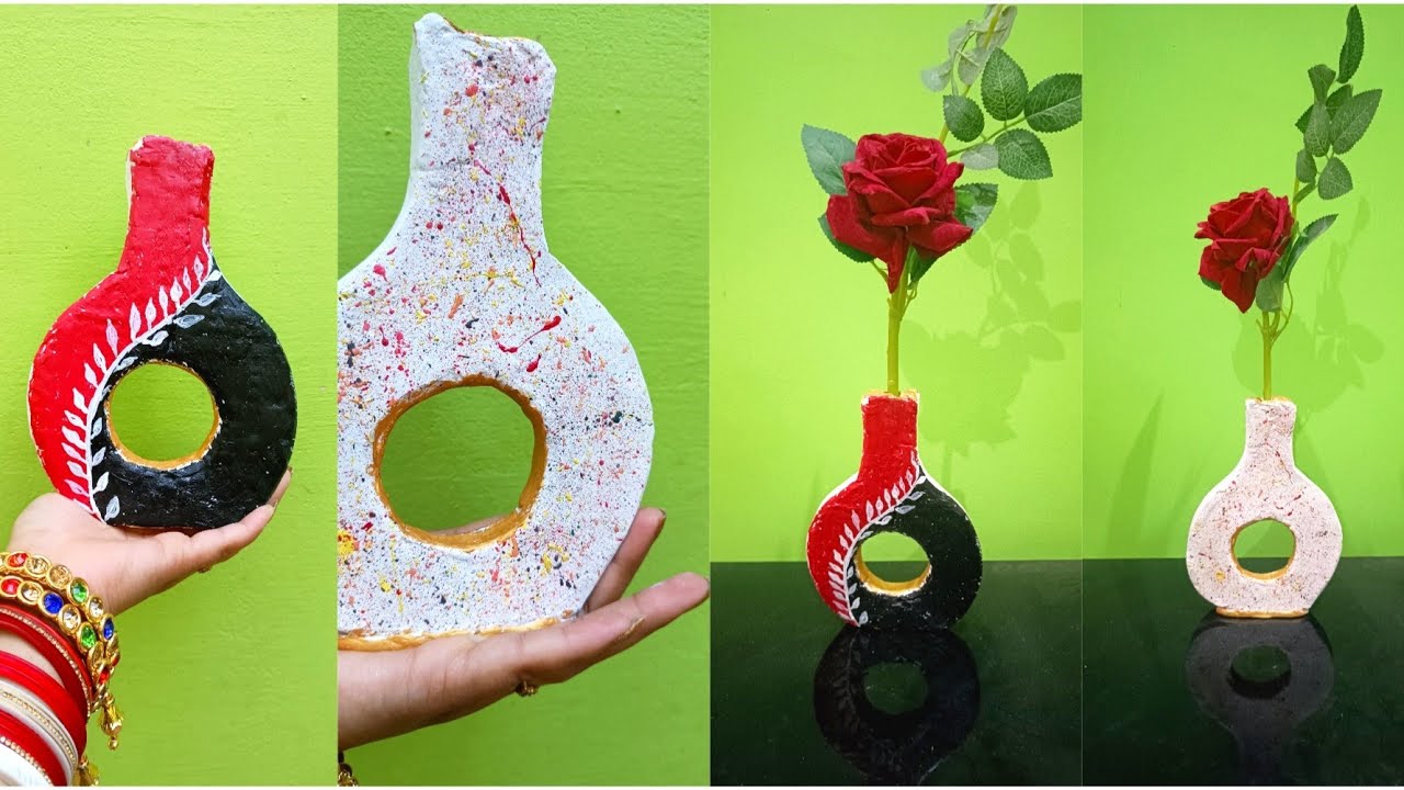 Diy, home decorated idea //white cement craft //cement project, you can make at home //