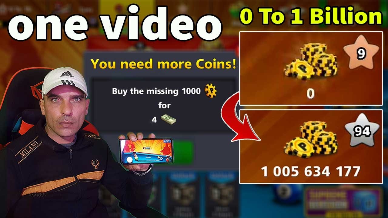 8 ball pool 0 To 1 Billion Coins 🤯 one video Level 9 To 94 From London To Berlin