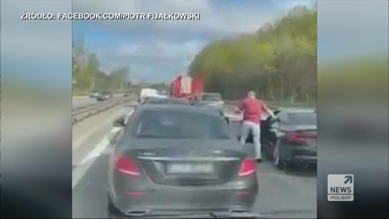 Agresja kierowc&oacute;w. Awantura na drodze ekspresowej